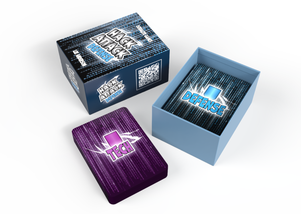 Hack Attack: Defense box with the Tech and Defense decks